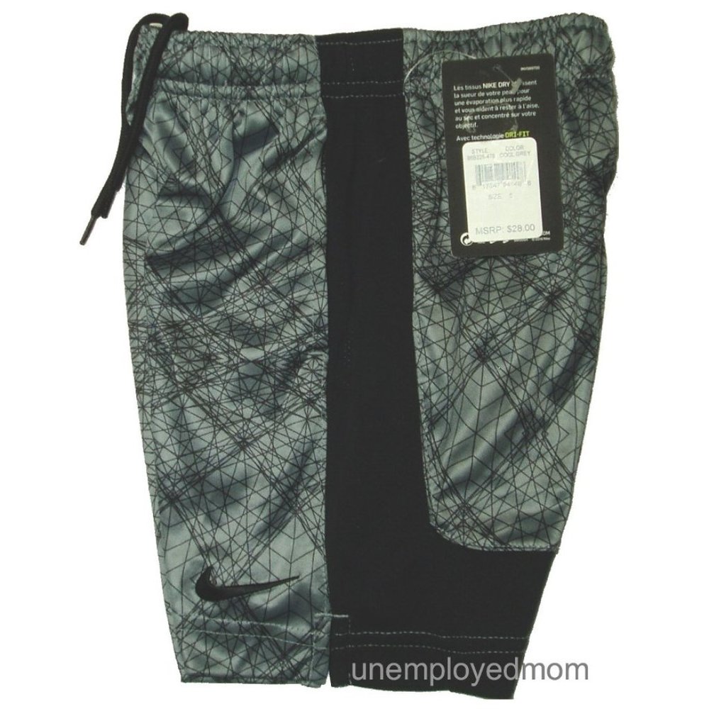 Boys Nike Athletic Short Sports Active Wear Dri Fit Bottom Trouser Kid Children